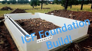 Building an ICF Stem Wall Insulated Concrete Forms [upl. by Annayk]