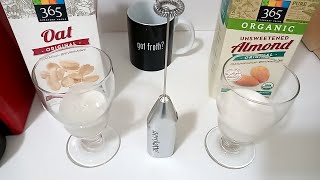 Oat Milk vs Almond Milk part 2 Frothing Test [upl. by Gilly]