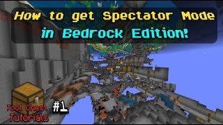 How to get Spectator Mode in Minecraft Bedrock Edition 116  Tool Chest Tutorials 001 [upl. by Aihc588]