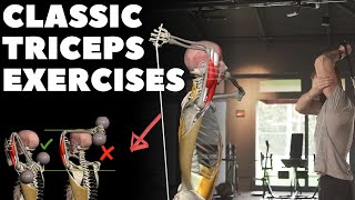 Classic Triceps Exercises  Anatomical Analysis [upl. by Figge]