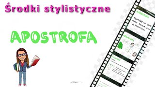 Środki stylistyczne apostrofa [upl. by Bandur]