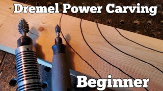 Beginner DREMEL wood carving How to stop your carving bur from jumping around [upl. by Nolie]