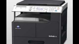 Install Konica Minolta 215 [upl. by Enohsal732]