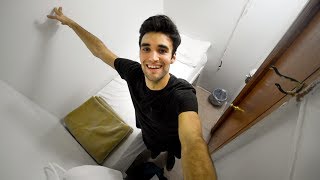 Living Cheap  Tiny NYC Hotel Tour 30night [upl. by Dilly]