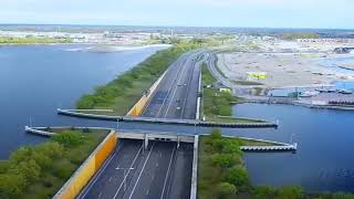 The Veluwemeer Aqueduct Netherlands Unique Water Bridge [upl. by Aicat]