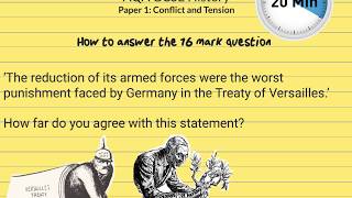 AQA GCSE History How to answer Question 4 Conflict and Tension  the 16 marker [upl. by Otrebilif674]