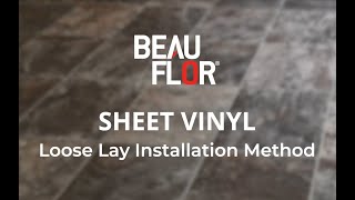 How to loose lay sheet vinyl flooring [upl. by Staci926]