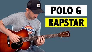 Polo G  Rapstar  Guitar Tutorial [upl. by Eyma]