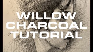 WILLOW CHARCOAL PORTRAIT DRAWING TUTORIAL [upl. by Wilone]