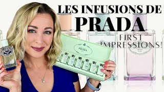 Les Infusions de Prada  First Impressions  Infusion dIris Vetiver Rose Amande amp More [upl. by Friedlander]