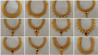 Latest light Weight Gold Thushi Necklace  Gold Thushi Necklace Designs [upl. by Thorsten]