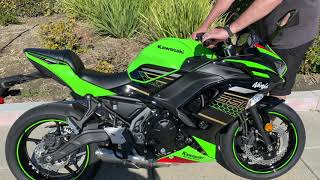 2020 Kawasaki Ninja 650 Exhaust Sound Stock vs Yoshimura Alpha [upl. by Kcirdneked871]