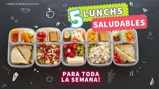 5 Ideas de Lunch para niños FÁCIL y Rápido  Back to School Lunch Ideas ❤ Recetas Saludables [upl. by Emie]