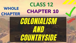 colonialism and countryside  Chapter10 History class12  Successmindsetbymridula [upl. by Raynard]