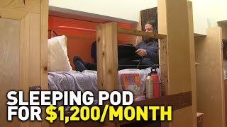 Pod Living for 1200 a Month Can This Help Ease the Housing Crisis [upl. by Alolomo]