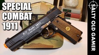 WG Special Combat 1911  SaltyOldGamer Airsoft Review [upl. by Yellac]