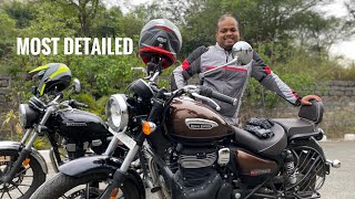 METEOR 350 vs HONDA Higness CB 350  HONEST REVIEW [upl. by Aneeuqal91]