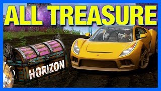 Forza Horizon 4 Fortune Island  ALL RIDDLES TREASURE CHEST LOCATIONS  PRIZES [upl. by Aivizt]