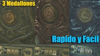 COMO CONSEGUIR LOS 3 MEDALLONES EN RESIDENT EVIL 2 REMAKE  TUTORIAL GAMEPLAY [upl. by Sonya]