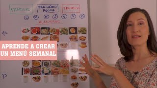 🍽️ Cómo CREAR un MENÚ SALUDABLE para toda la SEMANA FÁCIL👌 [upl. by Eustatius88]