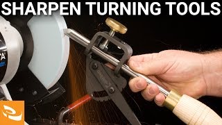 How to Sharpen Traditional Woodturning Tools on a Bench Grinder [upl. by Neenaej]