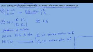 Optimización 00 funciones de 2 variables [upl. by Shaughn]