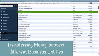 How to Transfer Money Between Different Entities in QuickBooks  Part 1 [upl. by Genevieve]