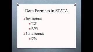 Introduction to Data Analysis using STATA [upl. by Adrahs33]