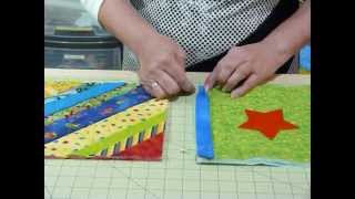 How to join up Quilt as you Go blocks and borders  Quilting Tips amp Techniques 074 [upl. by Otilia]