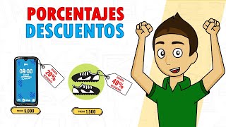 COMO CALCULAR DESCUENTOS  Ofertas Super facil  Para principiantes [upl. by Angela]