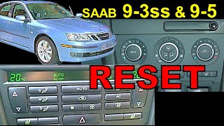 Saab 93 Climate Control RESET  How and why  easy DIY [upl. by Chrysler]