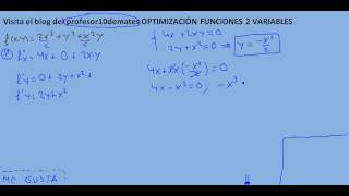 Optimización 03a funciones de 2 variables [upl. by Egidio648]