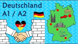 Deutsch A1  A2 Deutschland  Geographie amp Kultur  Learn German Geography amp Culture in Germany [upl. by Olegna]