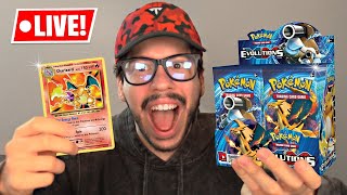 Opening 216 Pokemon Packs for Original Charizard Live Stream [upl. by Bean91]