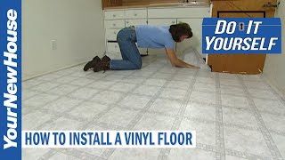 How to Install a Vinyl Floor  Do It Yourself [upl. by Ailedua]