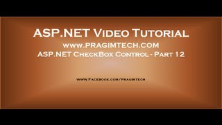 ASP NET CheckBox Control Part 12 [upl. by Annaitsirk354]