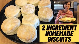 Homemade Biscuits with ONLY 2 INGREDIENTS [upl. by Lurline]