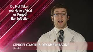 Ciprofloxacin and Dexamethasone Medication Information dosing side effects patient counseling [upl. by Sylas]