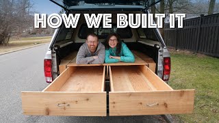 Our Truck Bed Drawers Build Easy Simple amp Removable [upl. by Nnylanna]