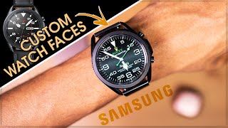 Galaxy Watch 3  How to get Custom Watch Faces ROLEX BREITLING amp MORE [upl. by Geibel489]