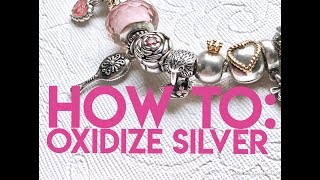 DIY How to Oxidize Silver [upl. by Halyhs]