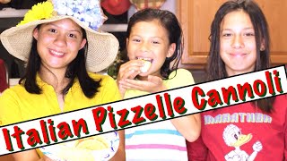 Italian Grandmas Authentic Cannoli Recipe Using Pizzelle Shells [upl. by Nored]