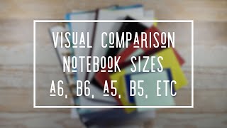 NOTEBOOK SIZE COMPARISON  Notebook Sizes A6 B6 A5 B5 [upl. by Marven126]