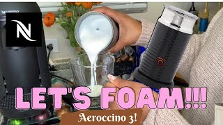 How To Foam Milk With Aeroccino 3 Make Coffee With Foam Tips amp Tricks  Easy Foamed Latte Recipe [upl. by Rehtaef]