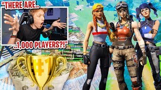 I got 1000 PLAYERS to scrim for 1000 in Fortnite 4 Million Subscribers Tournament [upl. by Fagan]