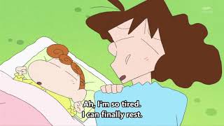 Shin chan english sub  mom cant sleep [upl. by Falcone128]