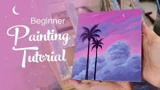 Acrylic Painting Tutorial  For Beginners [upl. by Okihcim]