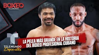 La pelea más grande en la historia del boxeo profesional cubano  Boxeo Telemundo [upl. by Terb]