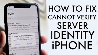 How To FIX quotCannot Verify Server Identityquot On iPhone 2021 [upl. by Idnew232]