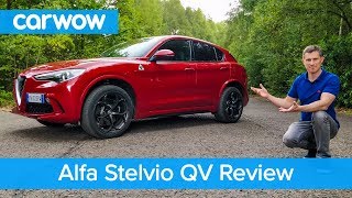 Alfa Stelvio Quadrifoglio 510hp review  see why it’s the ONLY fun SUV  carwow [upl. by Crescin]